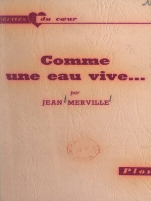 cover image of Comme un eau vive...
